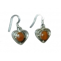 Earring0042-Nice Earring made with Beautiful Carnelian Stone and Silver